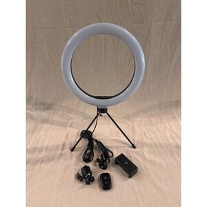 LETSCOM F-531 Ring Fill Light with Tripod Stand Phone Holder and Remote Control